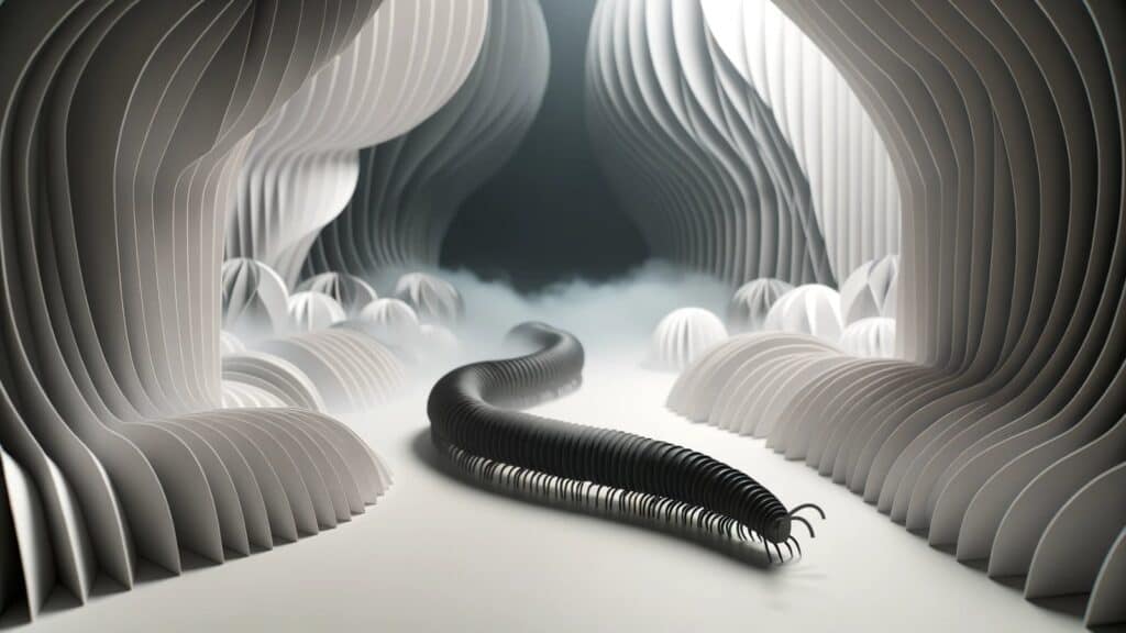 Dream about a large black millipede