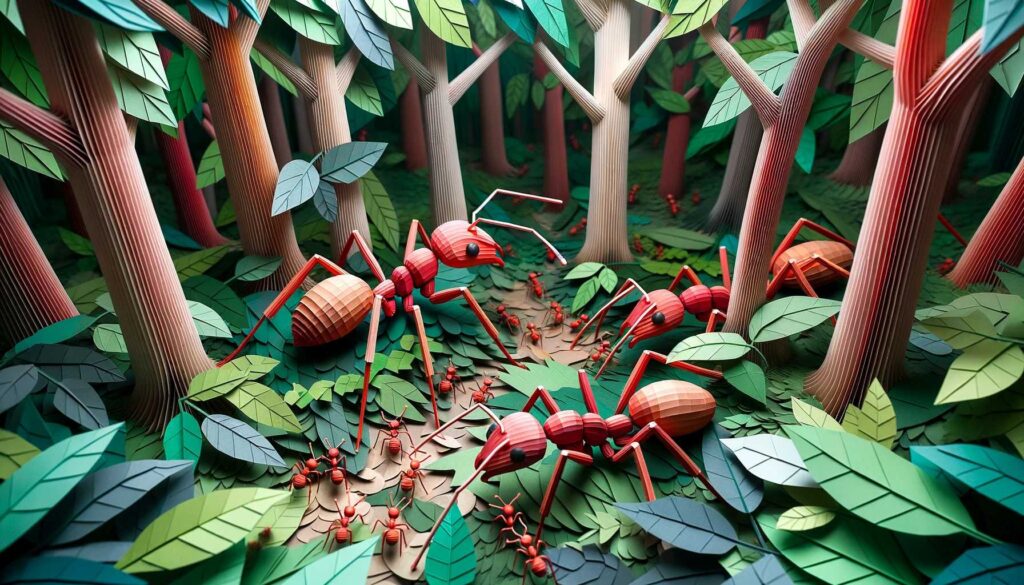 Dream about big red ants