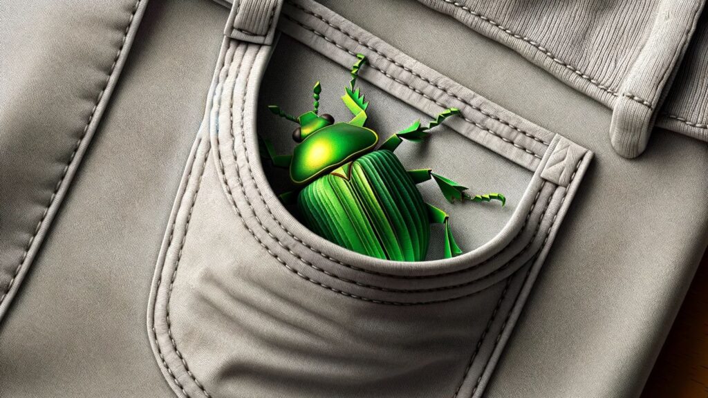 Dream about finding a green beetle in your pocket