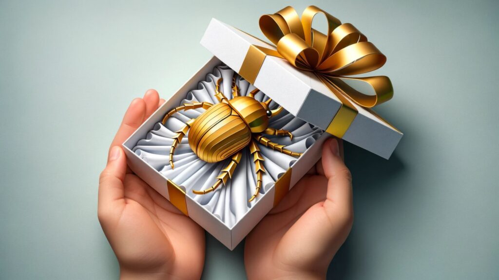 Dream about receiving a golden beetle as a gift