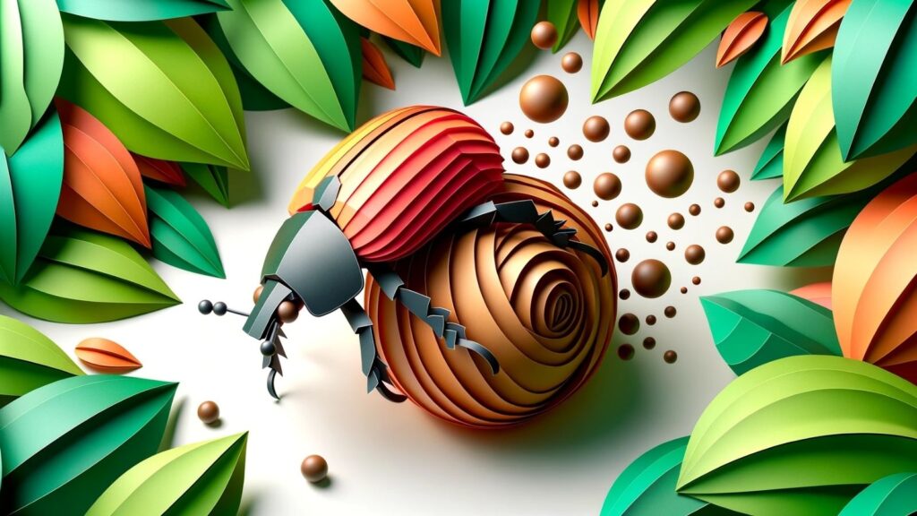 Dream about seeing a dung beetle rolling a dung ball smoothly