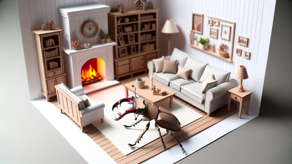 Dream about the stag beetle in the house