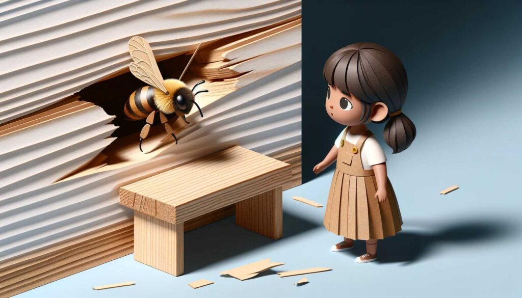 Dream about watching a carpenter bee work on wood