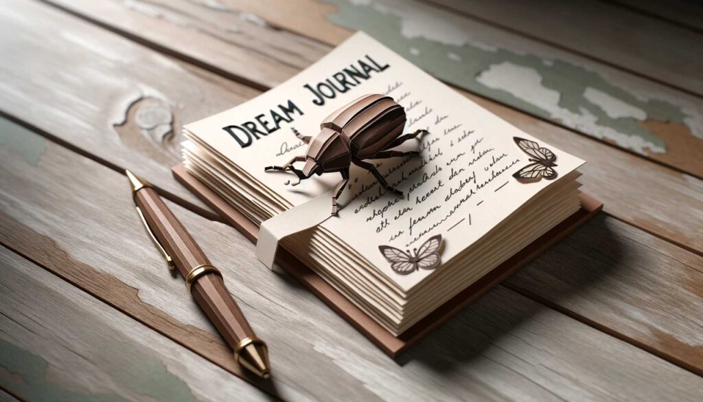 Dream journal about brown beetle
