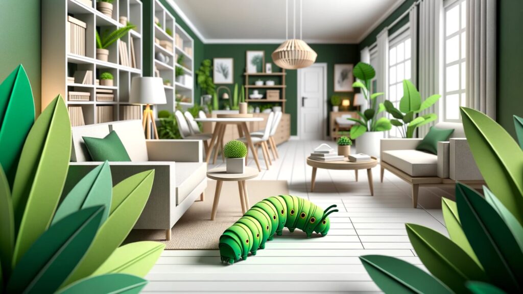 Dream of a Green Caterpillar in My House