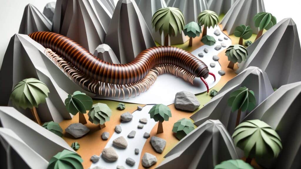 Dream of a big millipede