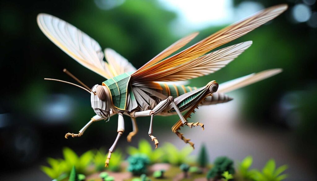Dream of a flying grasshopper