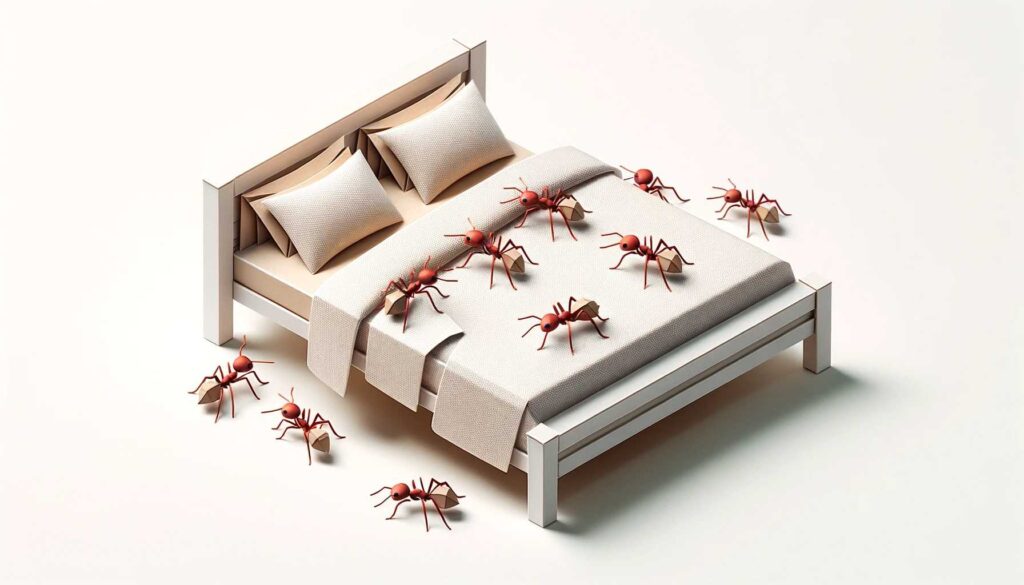 Dream of red ants in bed