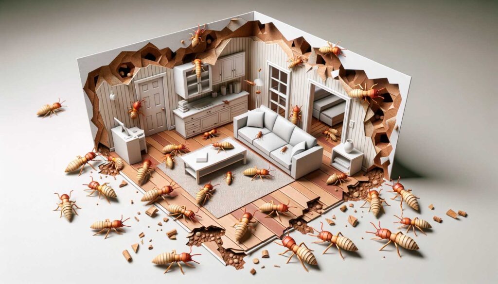 Dream of termites in the house