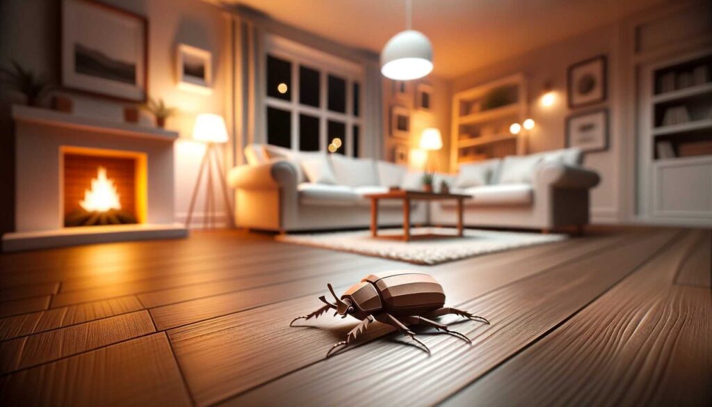 Dreaming of a brown beetle in your house