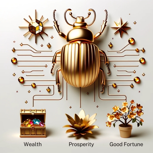 Infographic of the golden beetle dream meanings