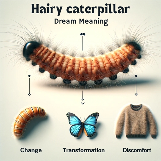 Infographic of the hairy caterpillar dream meaning