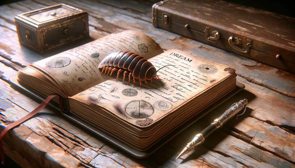 A woodlouse on a dream journal