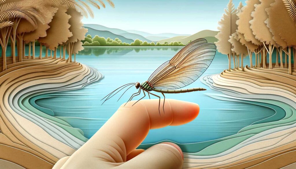 Dream about seeing a mayfly perched quietly on your finger