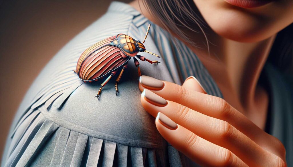Dream of a June bug on someone else