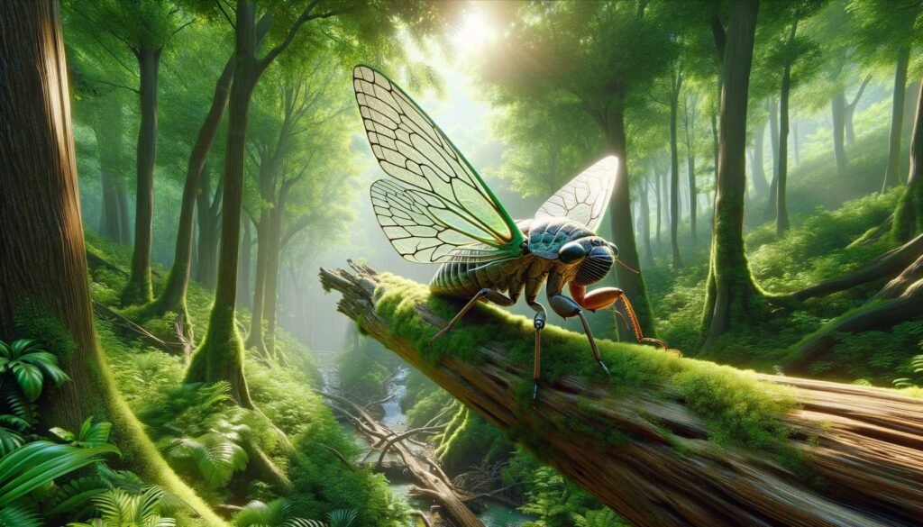 Dream of a giant cicada