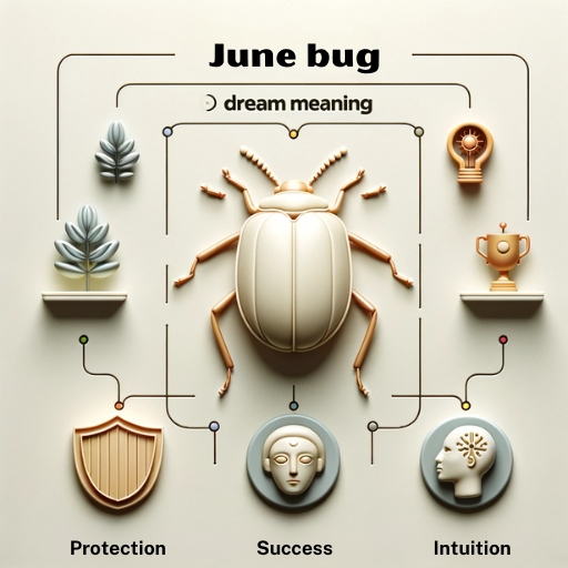 Infographic of the dream about June bugs
