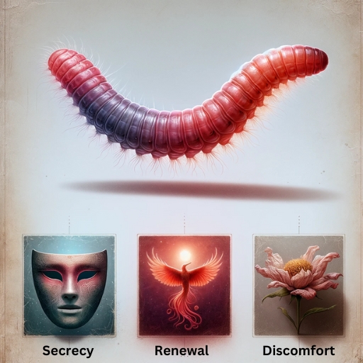 Infographic of the bloodworm dream meaning