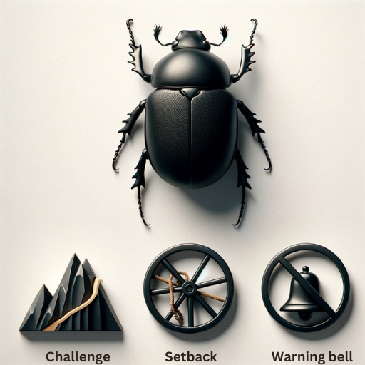Infographic of the black beetle dream meanings