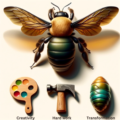 Infographic of the carpenter bee dream meanings