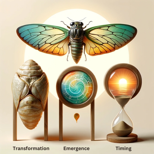 Infographic of the cicada dream meanings
