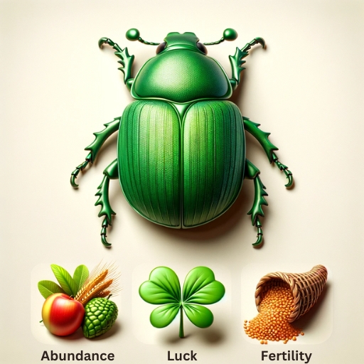 Infographic of the green beetle dream meanings