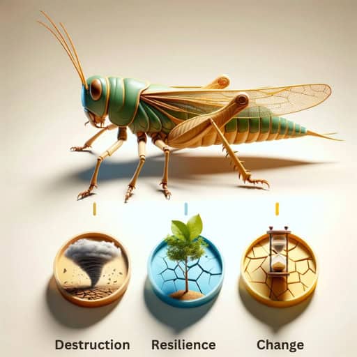 Infographic of the locust dream meanings