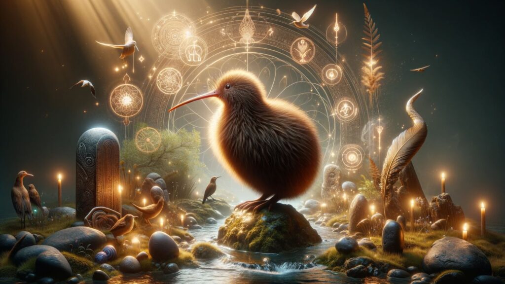A kiwi bird spiritual representation