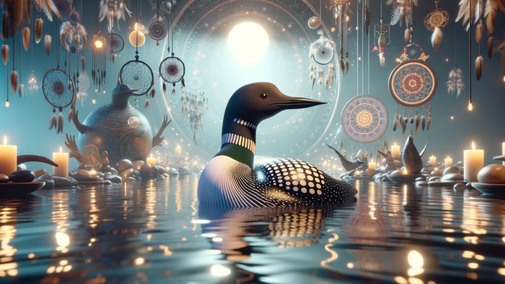 A loon spiritual representation