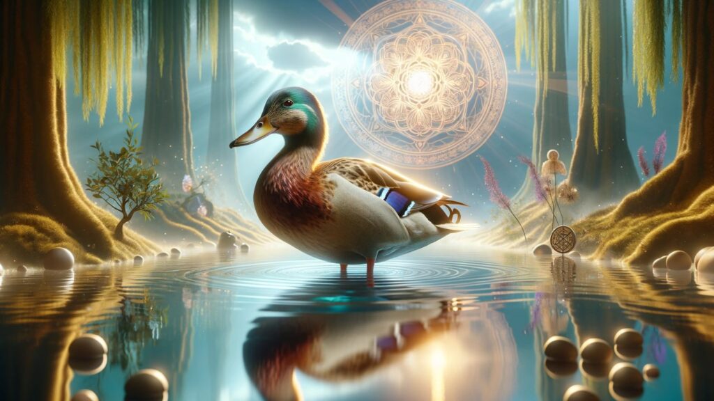 A mallard duck spiritual representation