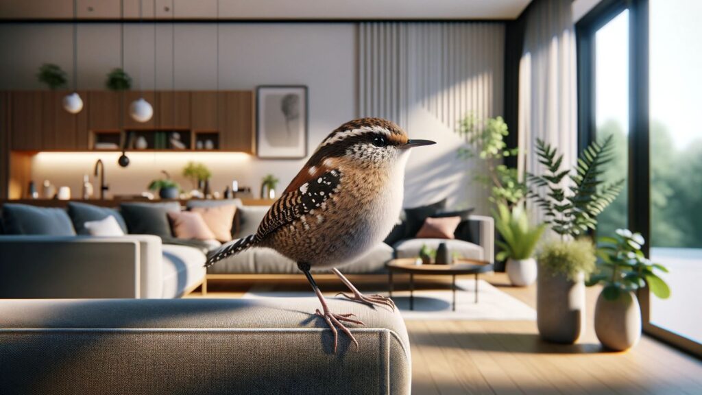 A wren in the living room