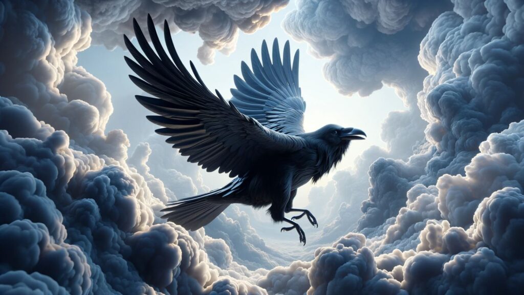 Biblical representation of the raven