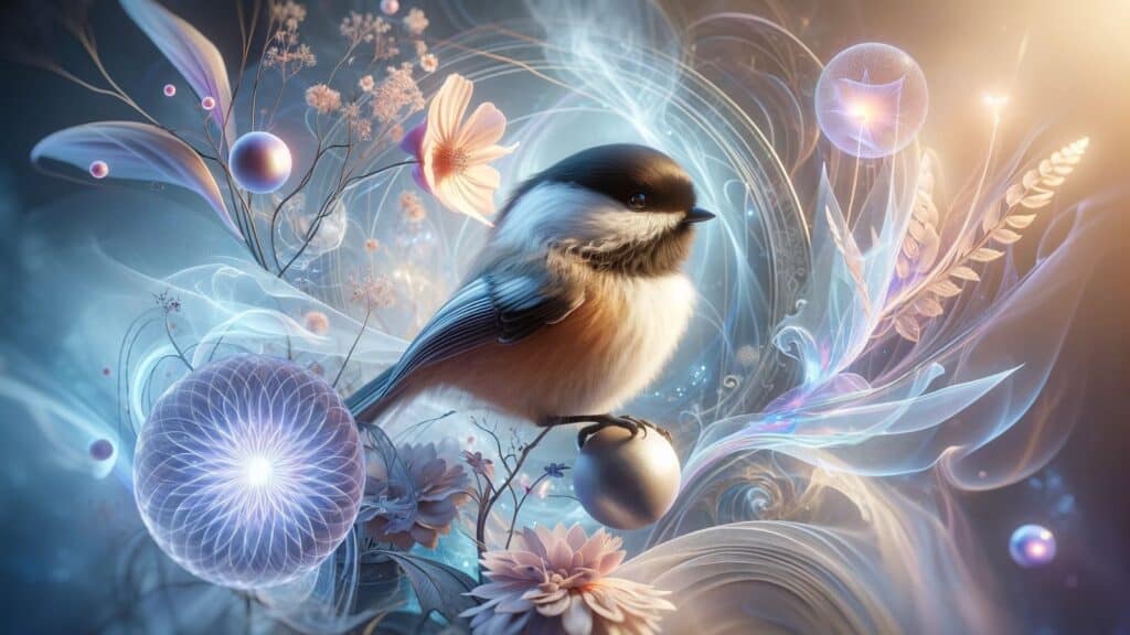 Spiritual representation of the chickadee