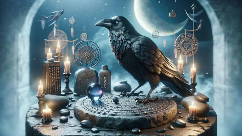 Spiritual representation of the raven