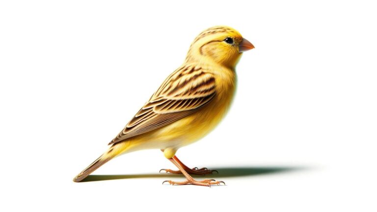 A canary in a white background