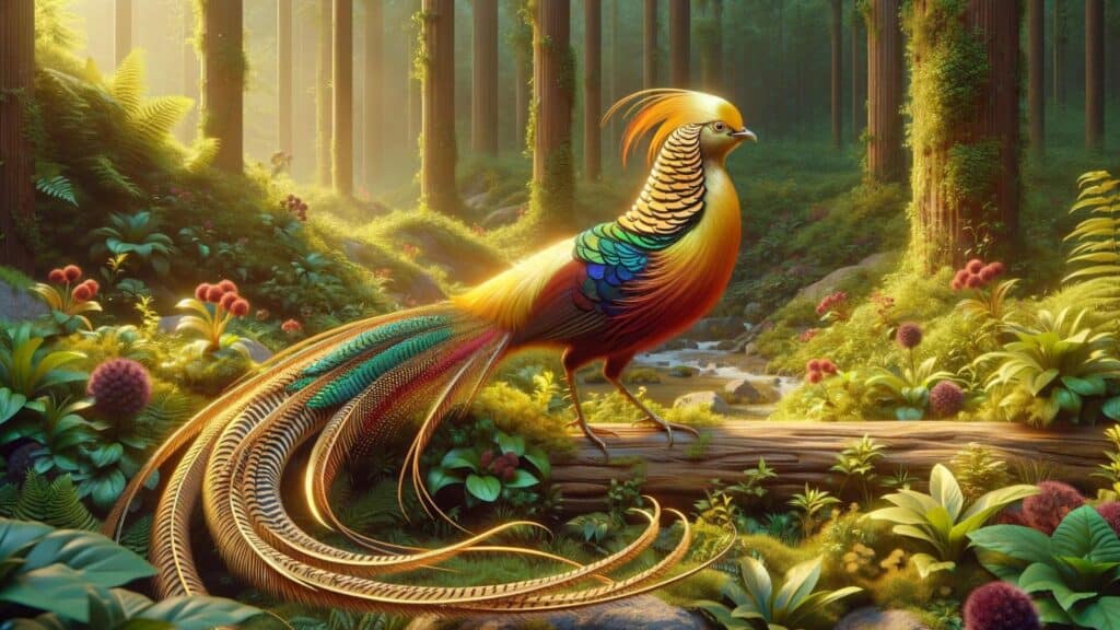 A golden pheasant