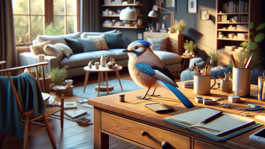 A jay in the house