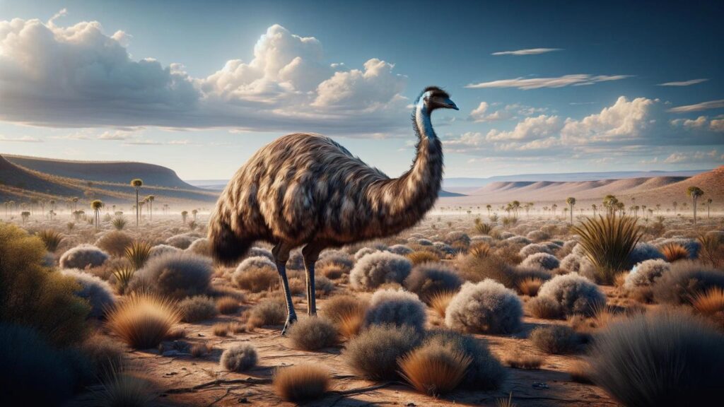 A large emu