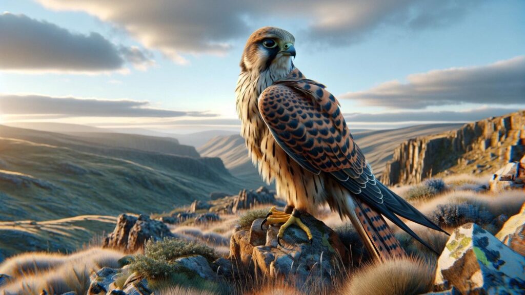 A large falcon