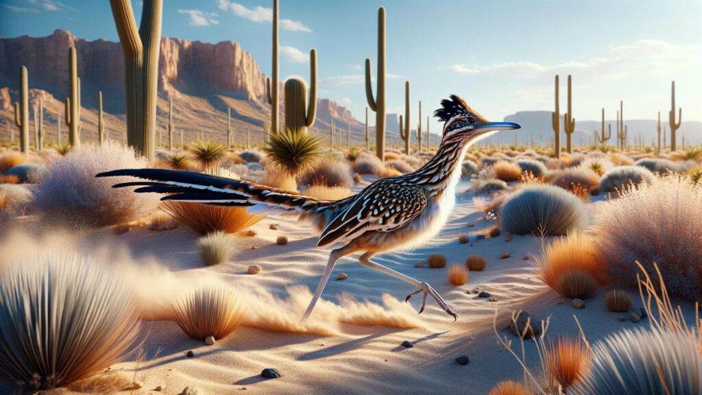 A large roadrunner