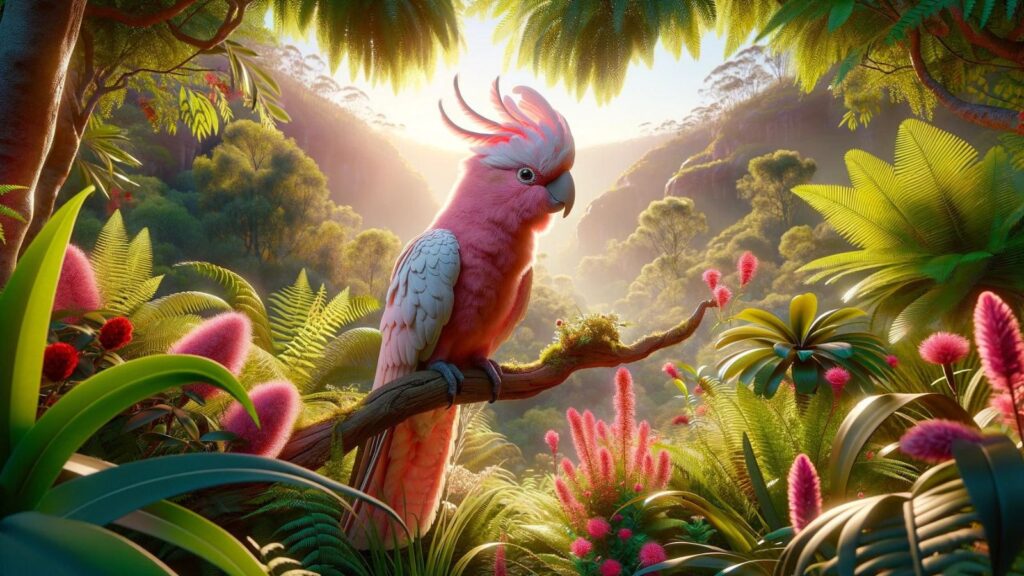 A pink cockatoo