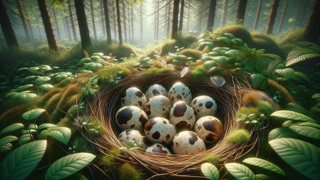 A quail eggs
