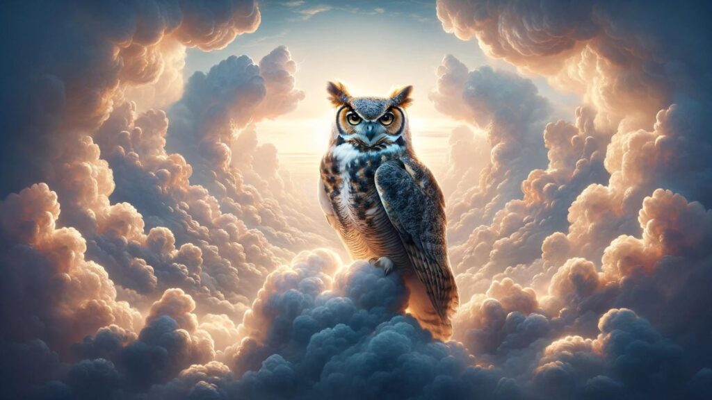Biblical representation of the great horned owl