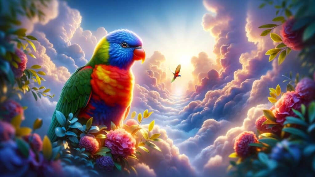 Biblical representation of the lorikeet