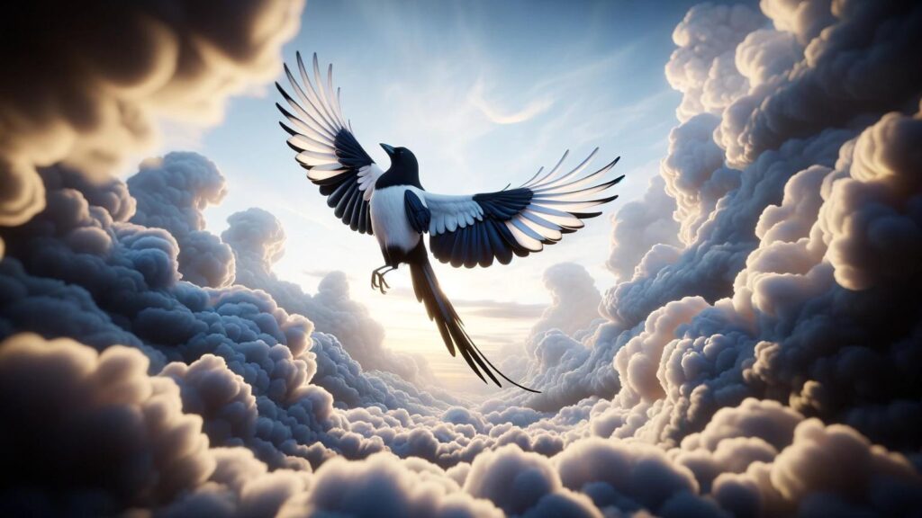 Biblical representation of the magpie