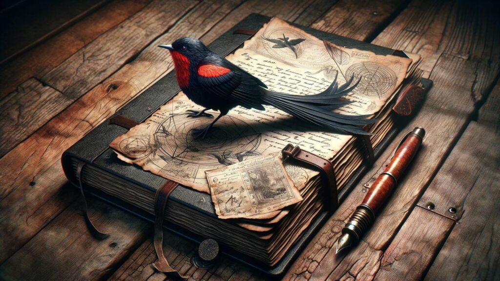 Dream journal about the black and red bird