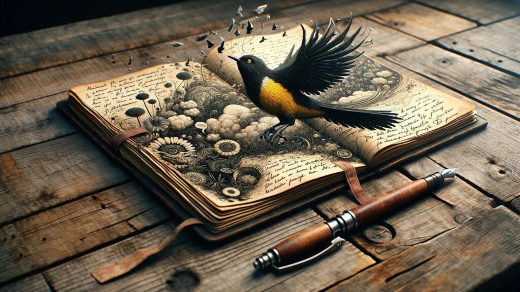 Dream journal about the black and yellow bird