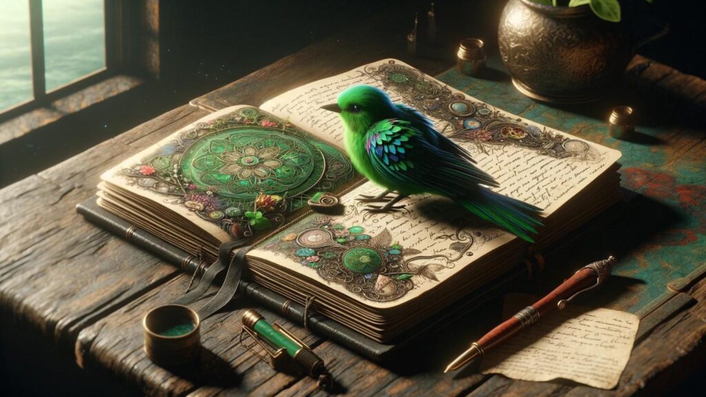 Dream journal about the green bird