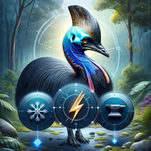Infographic of the cassowary dream meanings