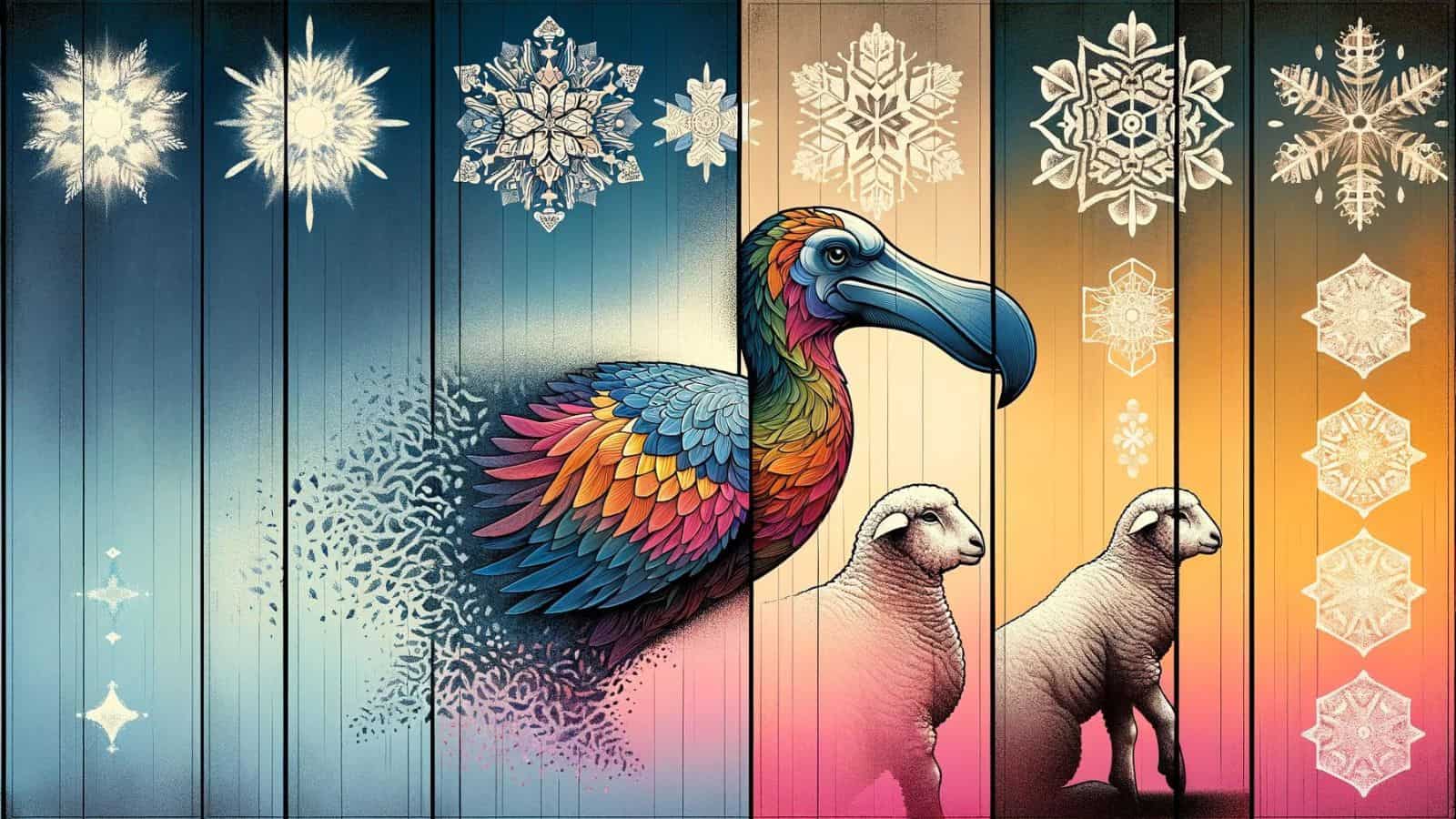 Infographic of the dodo bird dream meanings